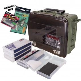 Meiho VS-3080 Tacklebox - OD Green Smoke- KIT
